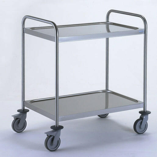 Tournus 2 Tier Service Trolley With Handles - Cater-Connect Ltd