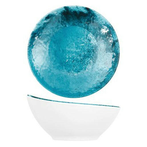 Creative Blue Larnaca Sand Melamine Curved Bowl 14.4cm x 7cm Case Size 12 - Cater-Connect Ltd