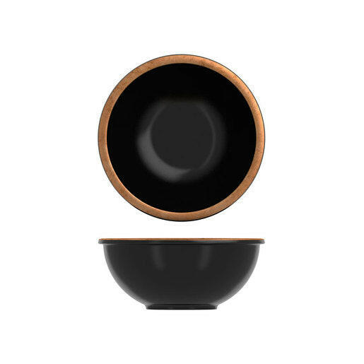 Creative Copper & Black Utah Melamine Bowl 20cm x 8.5cm Case Size 6 - Cater-Connect Ltd