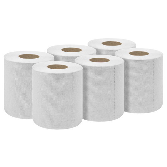 Centrefeed Roll Single Ply White Roll 60m Case Size 6
