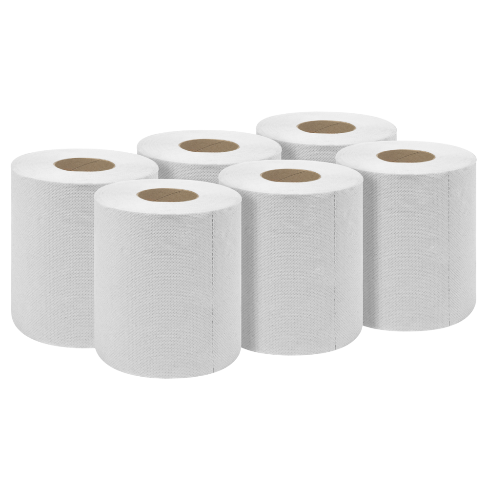 Centrefeed Roll Single Ply White Roll 60m Case Size 6