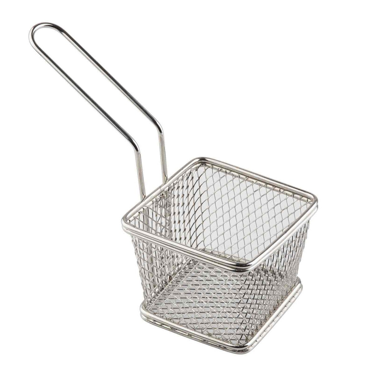 Tablecraft Small Square Wire Serving Basket 20cm x 9cm x 11cm - Cater-Connect Ltd