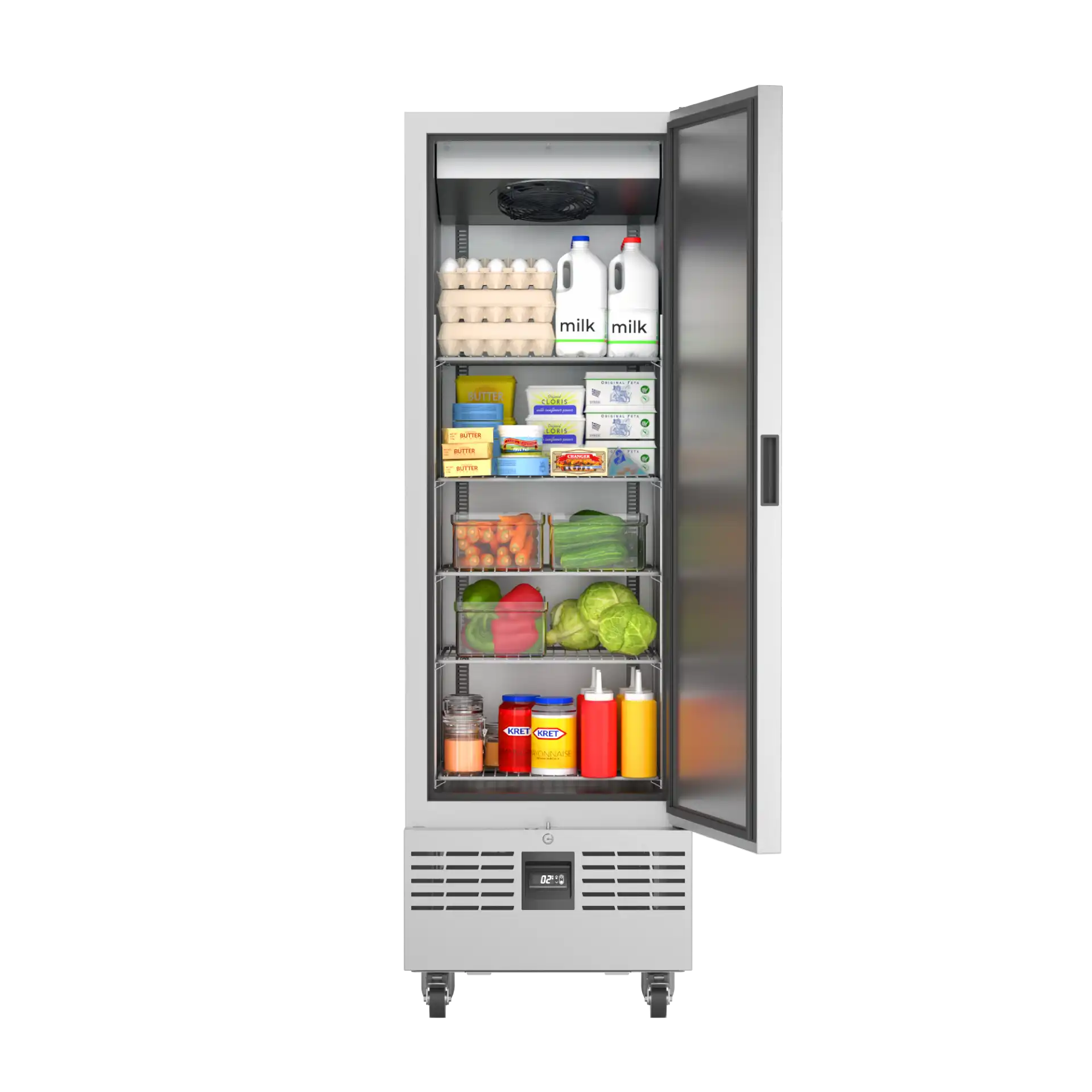 Foster FSL400H Slimline Upright Refrigerator 400 Litres.