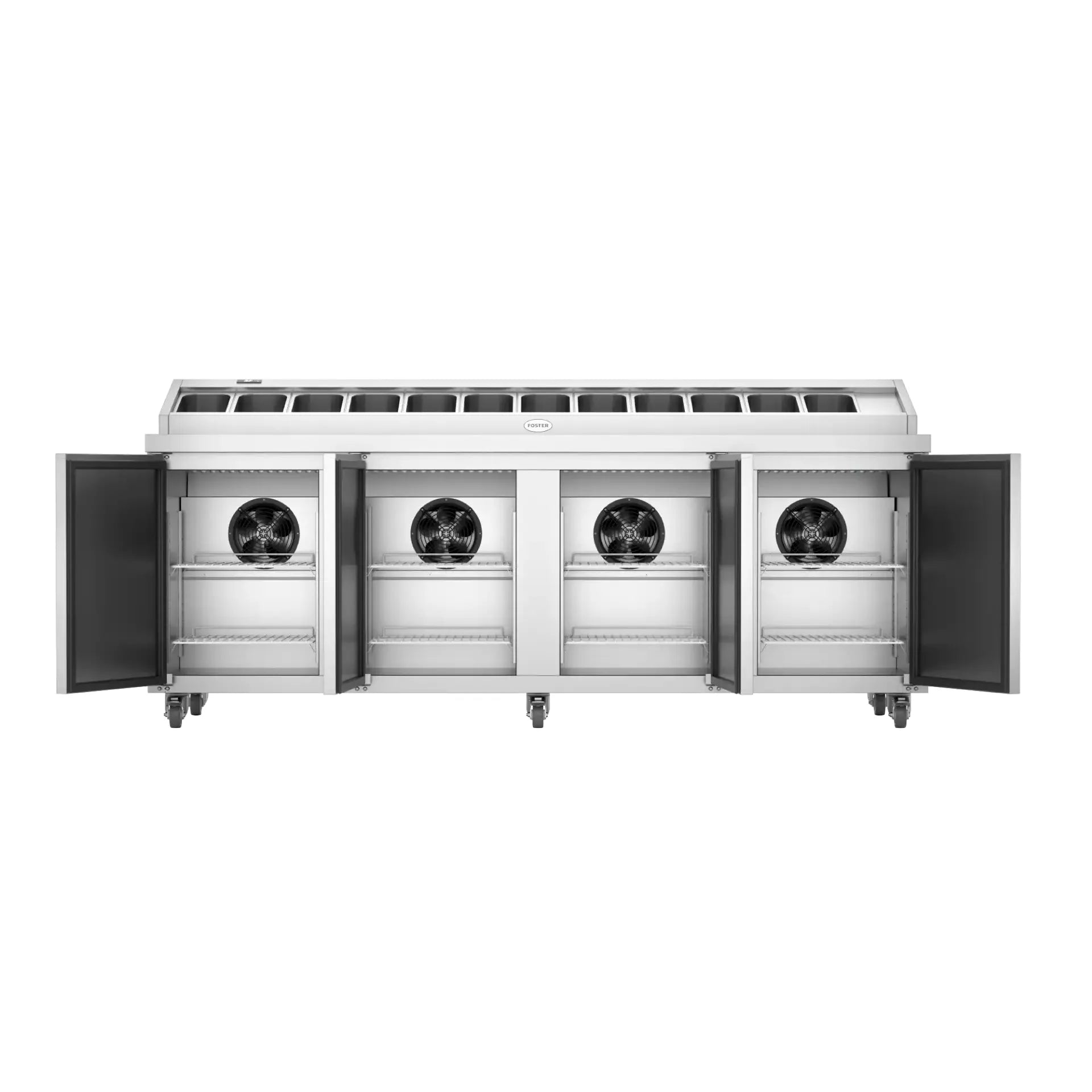 Foster FPS4HR S/S 4 Door Refrigerated Prep Counter 420 Litres - Cater-Connect Ltd