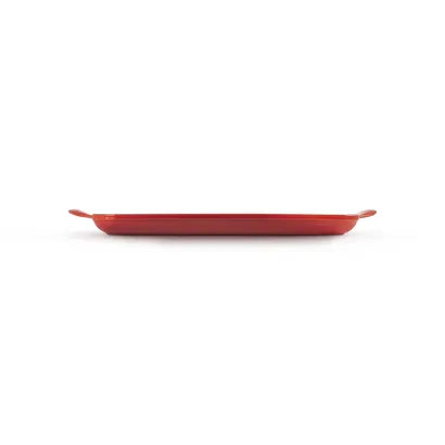 Le Creuset Cerise Cast Iron Rectangular Grill Pan 32cm