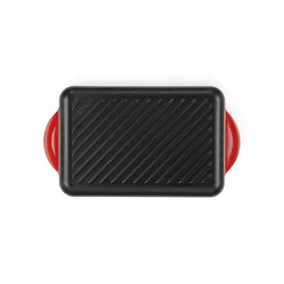 Le Creuset Cerise Cast Iron Rectangular Grill Pan 32cm