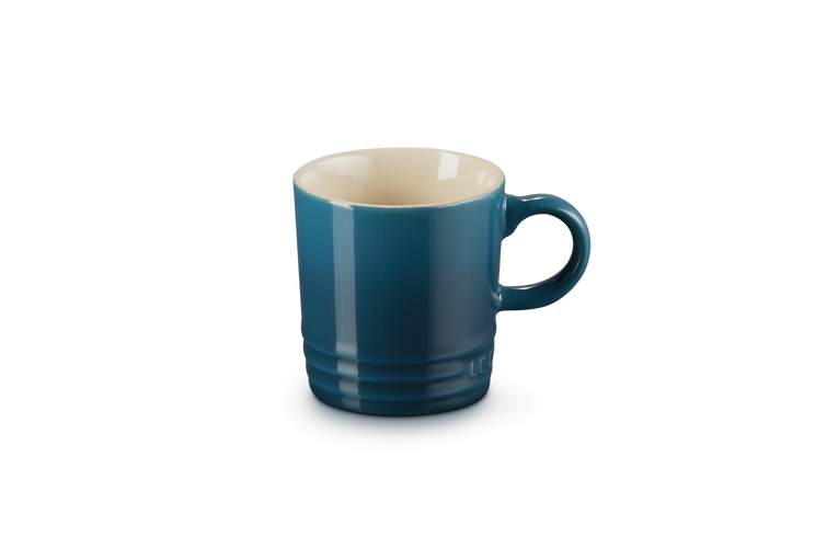 Le Creuset Stoneware Espresso Mug 100ml Deep Teal Case Size 6