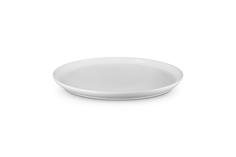 Le Creuset Stoneware Coupe Plate White 27cm Case Size 4