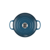 Le Creuset Deep Teal Cast Iron Round Casserole 20cm 2.4 Litres