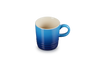 Blue mug with a gradient effect on a white background