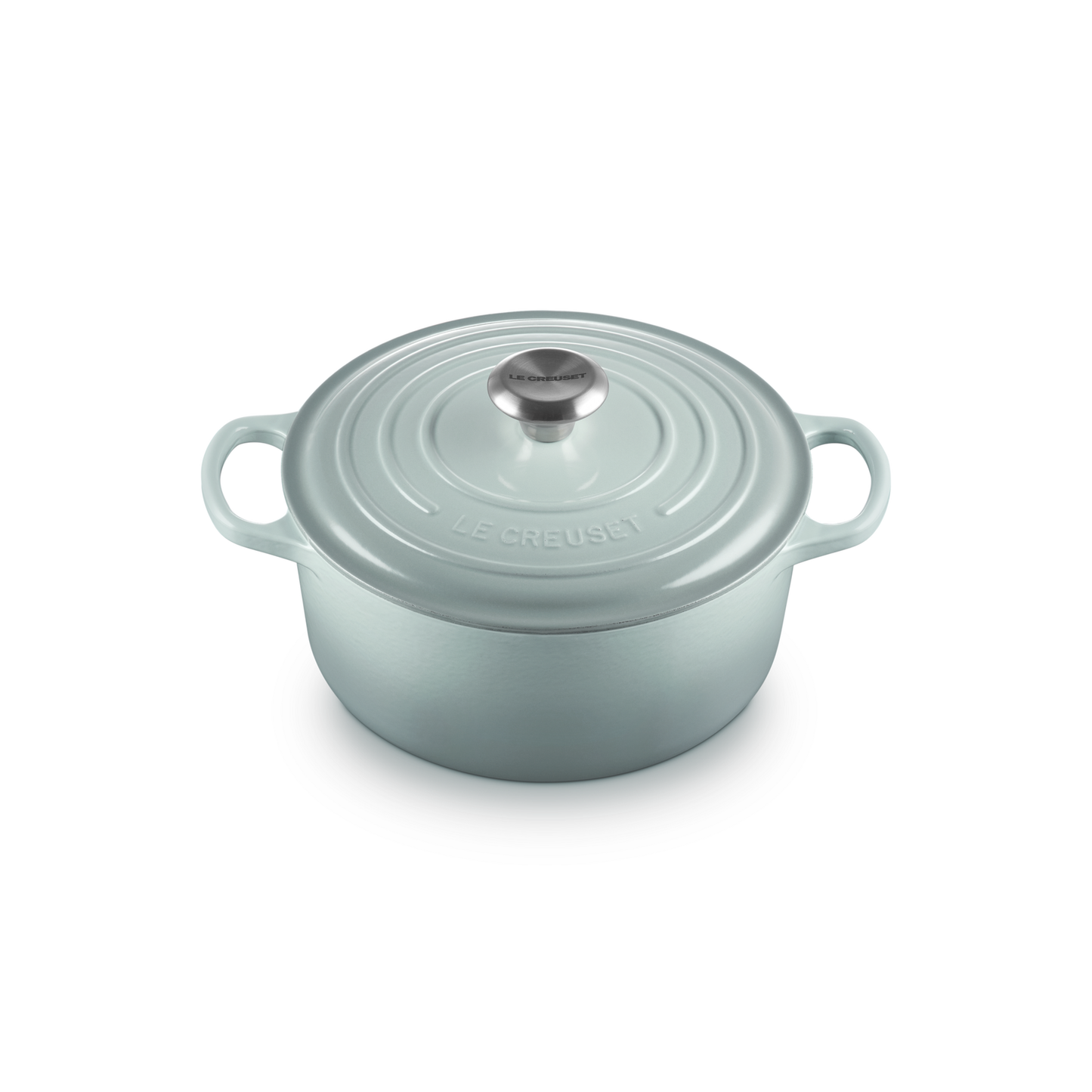 Le Creuset Sea Salt Cast Iron Round Casserole 24cm 4.2 Litres