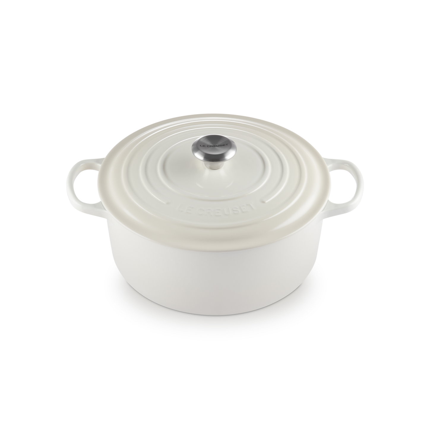 Le Creuset Meringue Cast Iron Round Casserole 28cm 6.7 Litres