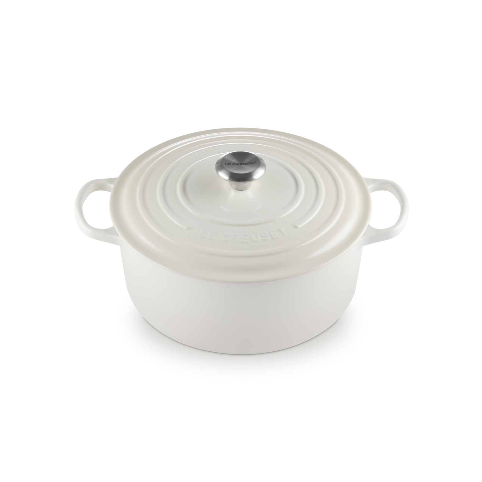 Le Creuset Meringue Cast Iron Round Casserole 28cm 6.7 Litres