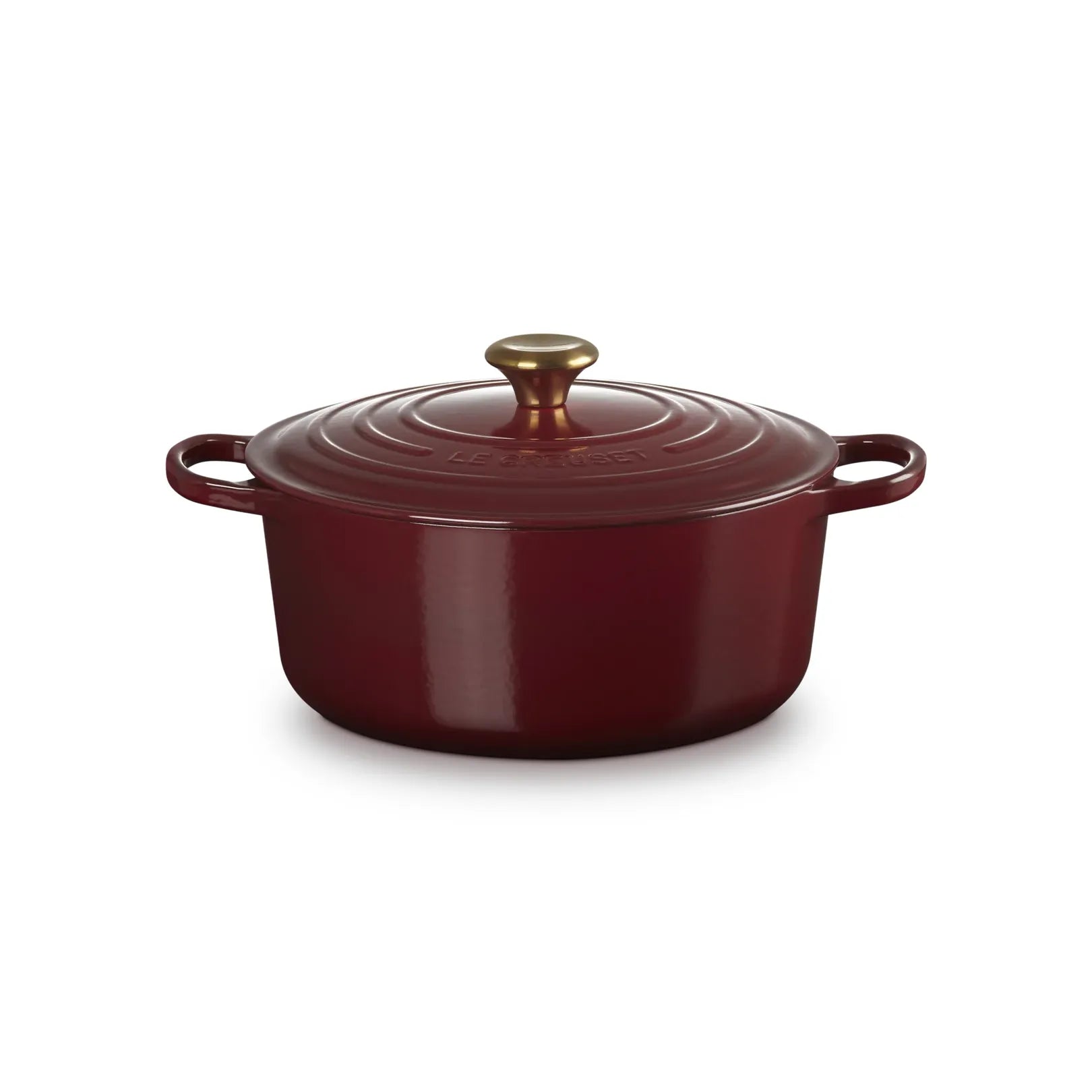 Le Creuset Garnet Cast Iron Round Casserole 28cm 6.7 Litre