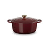 Le Creuset Garnet Cast Iron Round Casserole 28cm 6.7 Litre