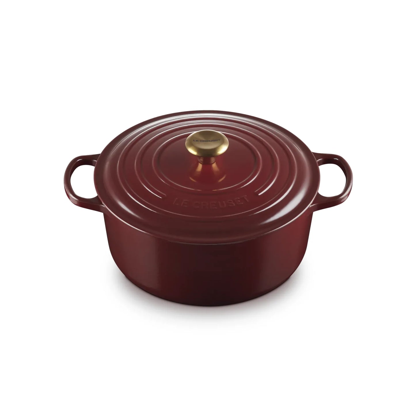 Le Creuset Garnet Cast Iron Round Casserole 28cm 6.7 Litre