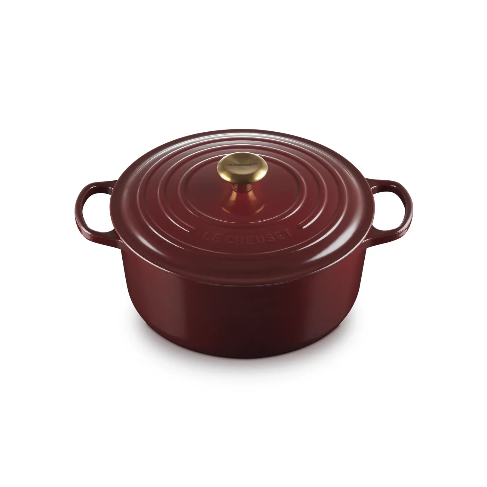 Le Creuset Garnet Cast Iron Round Casserole 28cm 6.7 Litre