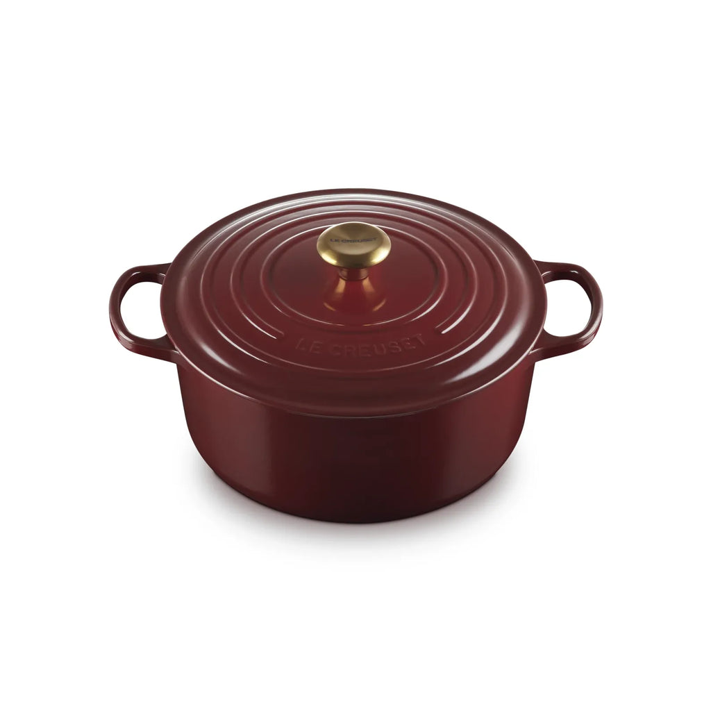 Le Creuset Garnet Cast Iron Round Casserole 28cm 6.7 Litre