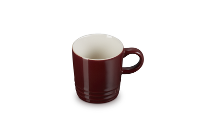 Red mug on a white background