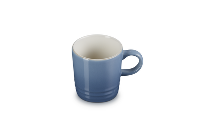 Blue mug on a white background