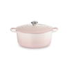 Le Creuset Shell Pink Cast Iron Round Casserole 28cm 6.7 Litres