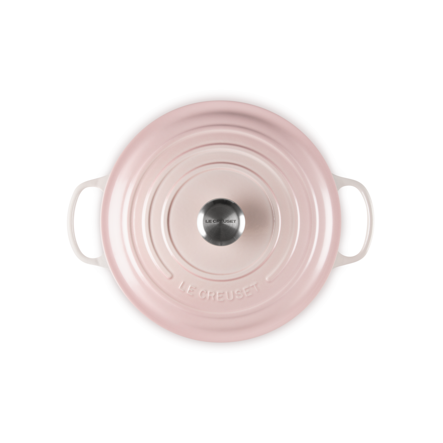 Le Creuset Shell Pink Cast Iron Round Casserole 28cm 6.7 Litres