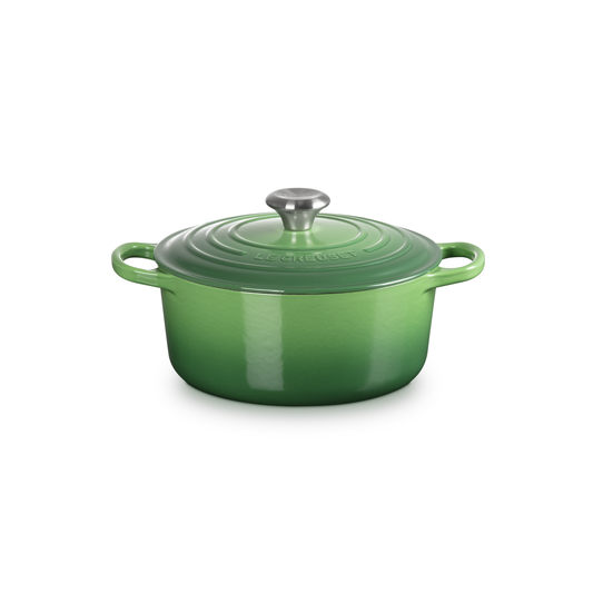 Le Creuset Bamboo Cast Iron Round Casserole 24cm 4.2 Litres