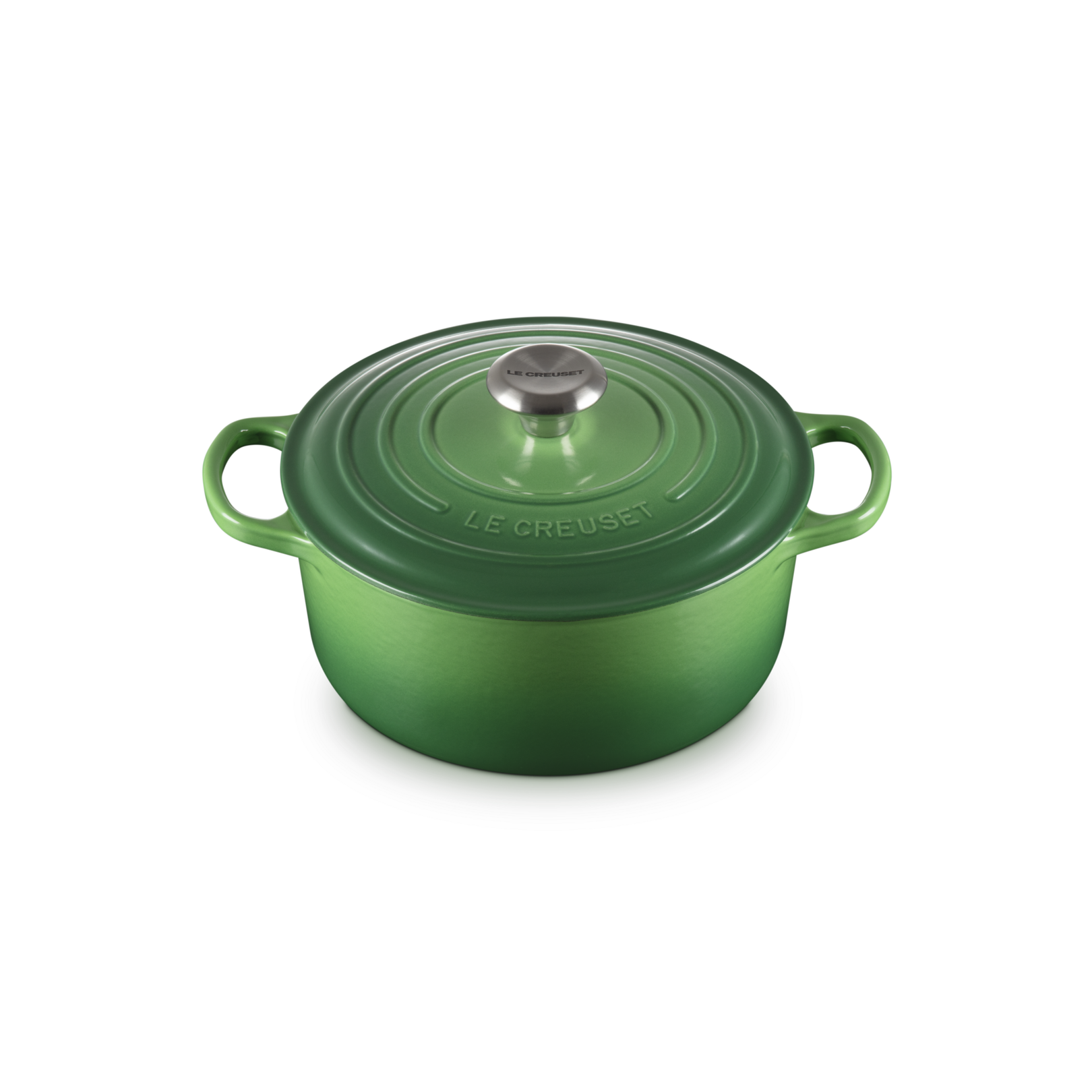 Le Creuset Bamboo Cast Iron Round Casserole 24cm 4.2 Litres