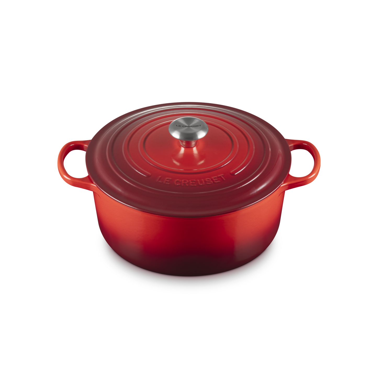 Le Creuset Cerise Cast Iron Round Casserole 28cm 6.7 Litres