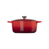 Le Creuset Cerise Cast Iron Round Casserole 28cm 6.7 Litres