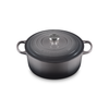 Le Creuset Flint Cast Iron Round Casserole 26cm 5.3 Litres