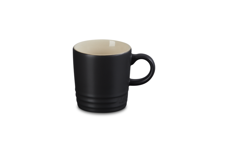 Le Creuset Stoneware Espresso Mug 100ml Satin Black Case Size 6