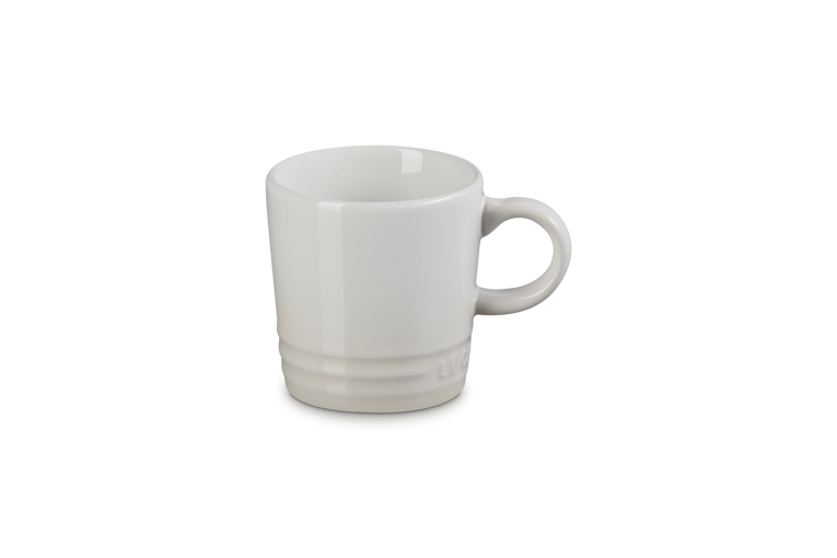 Le Creuset Stoneware Espresso Mug 100ml Meringue Case Size 6