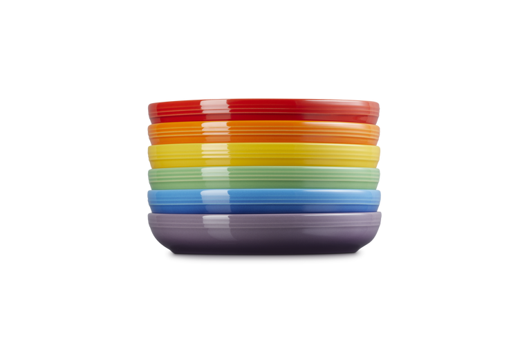 Le Creuset Stoneware Coupe Set Of 6 Pasta Bowls 22cm