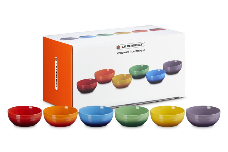 Le Creuset Stoneware Coupe Set Of 6 Cereal Bowls 15.9cm