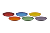 Le Creuset Stoneware Rainbow Coupe Set Of 6 Dinner Plates 27cm