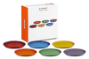 Le Creuset Stoneware Rainbow Coupe Set Of 6 Dinner Plates 27cm