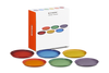 Le Creuset Stoneware Coupe Rainbow Set Of 6 Side Plates 22cm Case Size 6