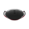 Le Creuset Cerise Cast Iron Wok With Glass Lid 36cm/4.5 Litres