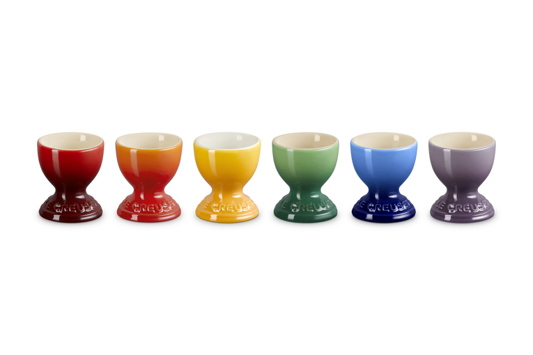 Le Creuset Stoneware Rainbow Set Of 6 Egg Cups