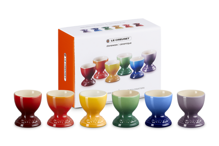 Le Creuset Stoneware Rainbow Set Of 6 Egg Cups