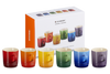 Le Creuset Stoneware Rainbow Set Of 6 Cappuccino Mugs Case Size 6