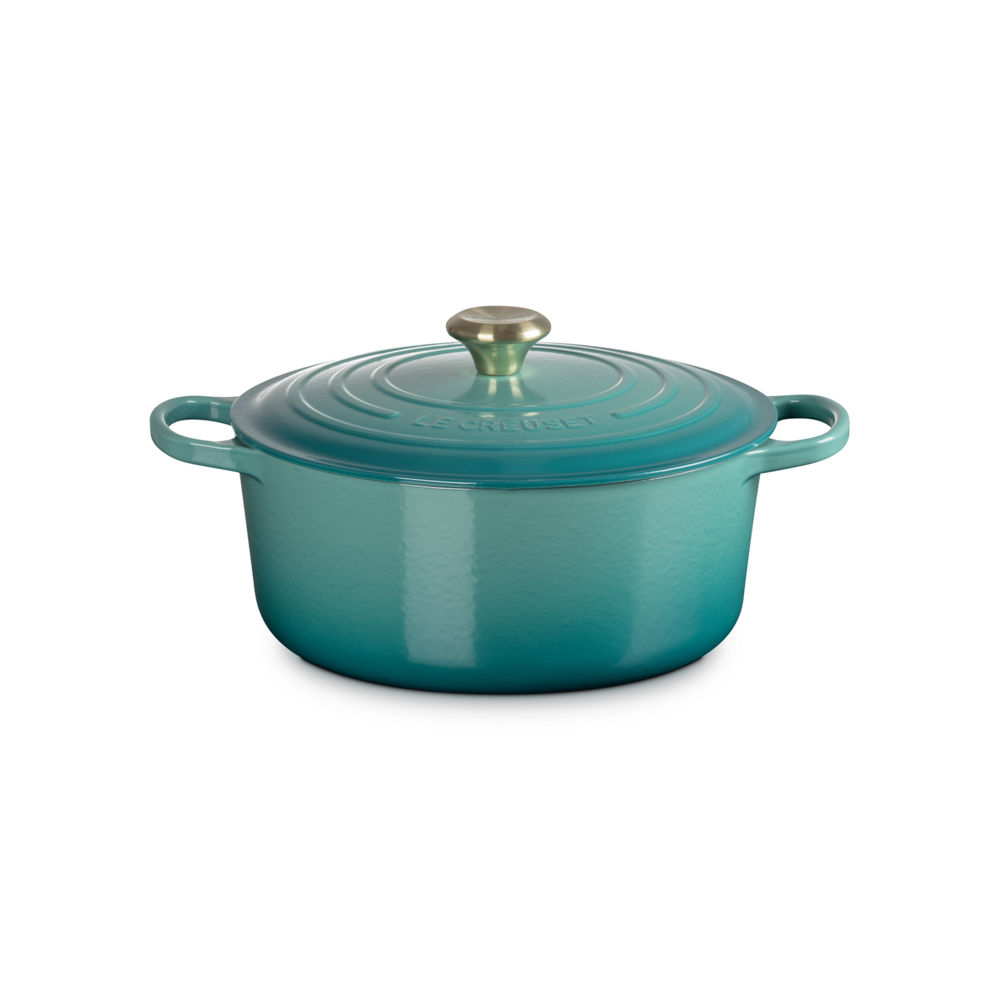Le Creuset Bleu Riviera Cast Iron Round Casserole 26cm 5.3 Litres