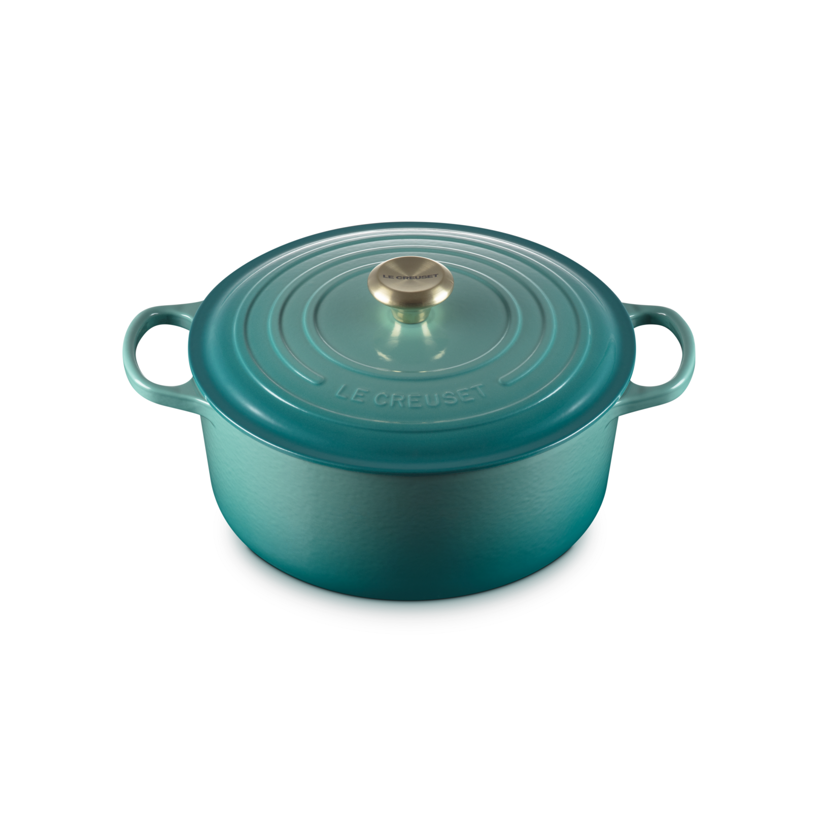 Le Creuset Bleu Riviera Cast Iron Round Casserole 28cm 6.7 Litres