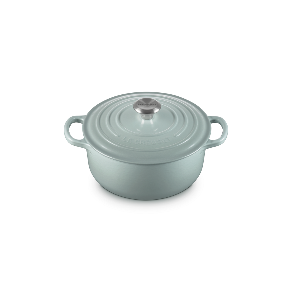 Le Creuset Sea Salt Cast Iron Round Casserole 20cm 2.4 Litres