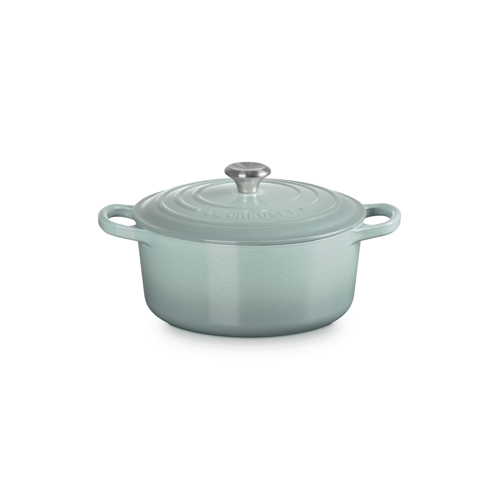 Le Creuset Sea Salt Cast Iron Round Casserole 22cm 3.3 Litres