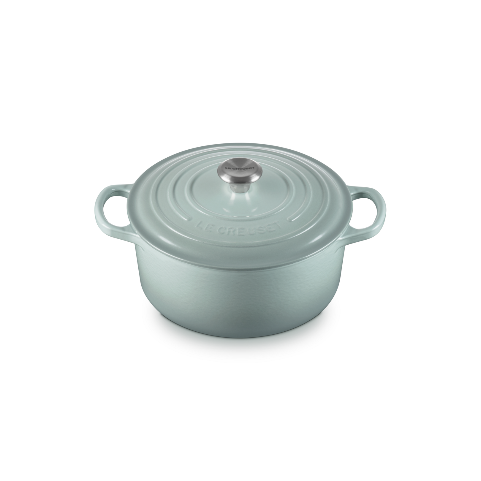 Le Creuset Sea Salt Cast Iron Round Casserole 22cm 3.3 Litres