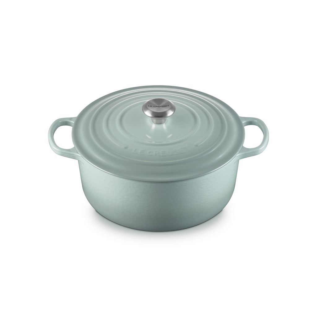 Le Creuset Sea Salt Cast Iron Round Casserole 26cm 5.3 Litres