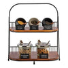 APS Acacia Wood 2 Tier Serving & Buffet Display Stand.