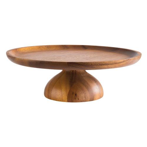 APS Acacia Wood Round Cake Stand 33cm x 8cm.